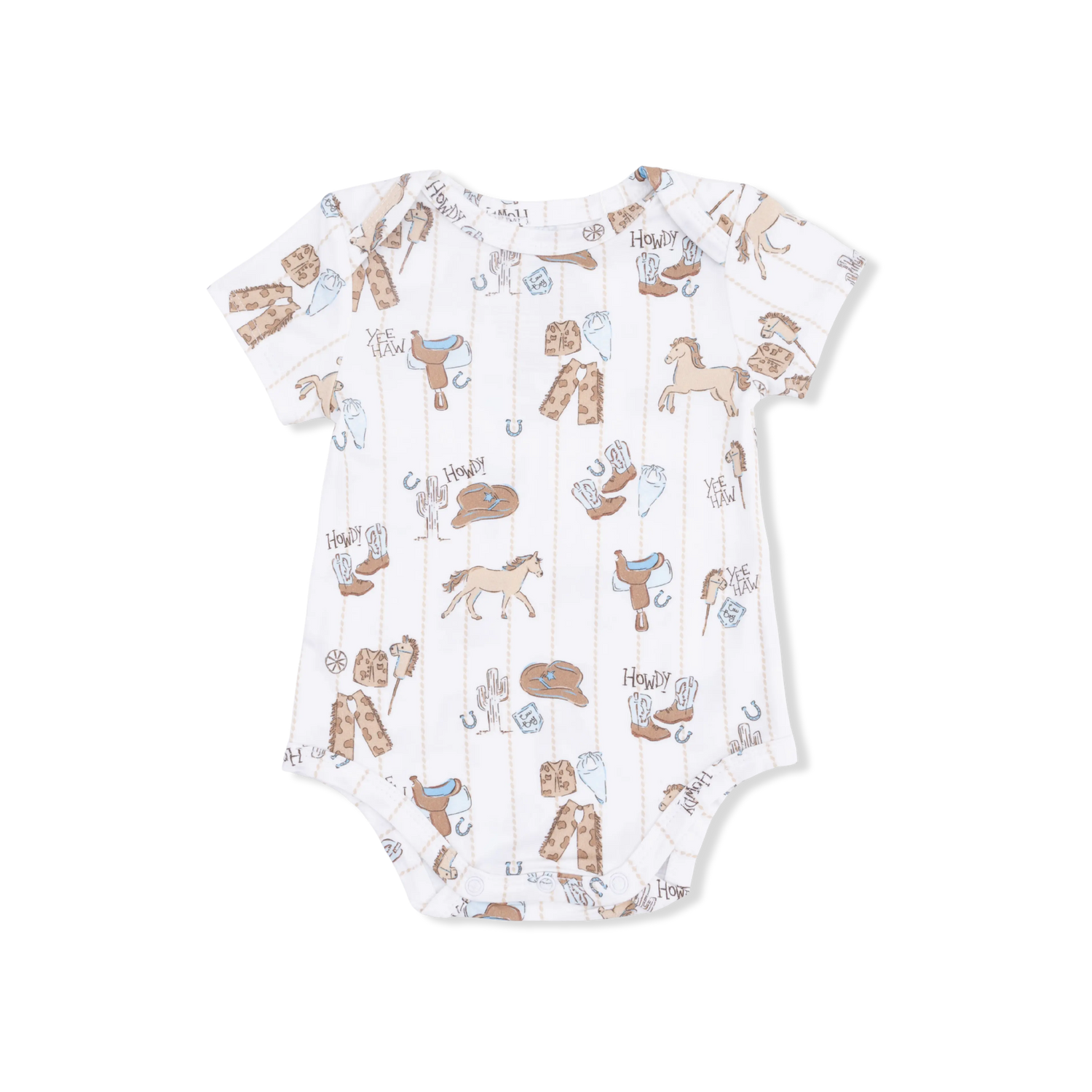 Cowboy Nursery - Short Sleeve Bodysuit Angel Dear 