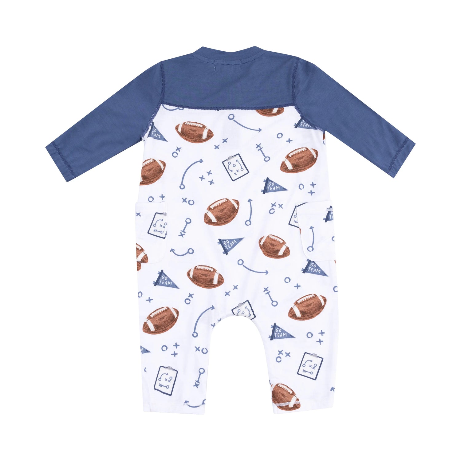 Angel Dear Cozy Viscose Bamboo Romper With Contrast Sleeves For Baby - Apparel & Accessories > Clothing > Baby & Toddler Clothing > Baby One-Pieces 969