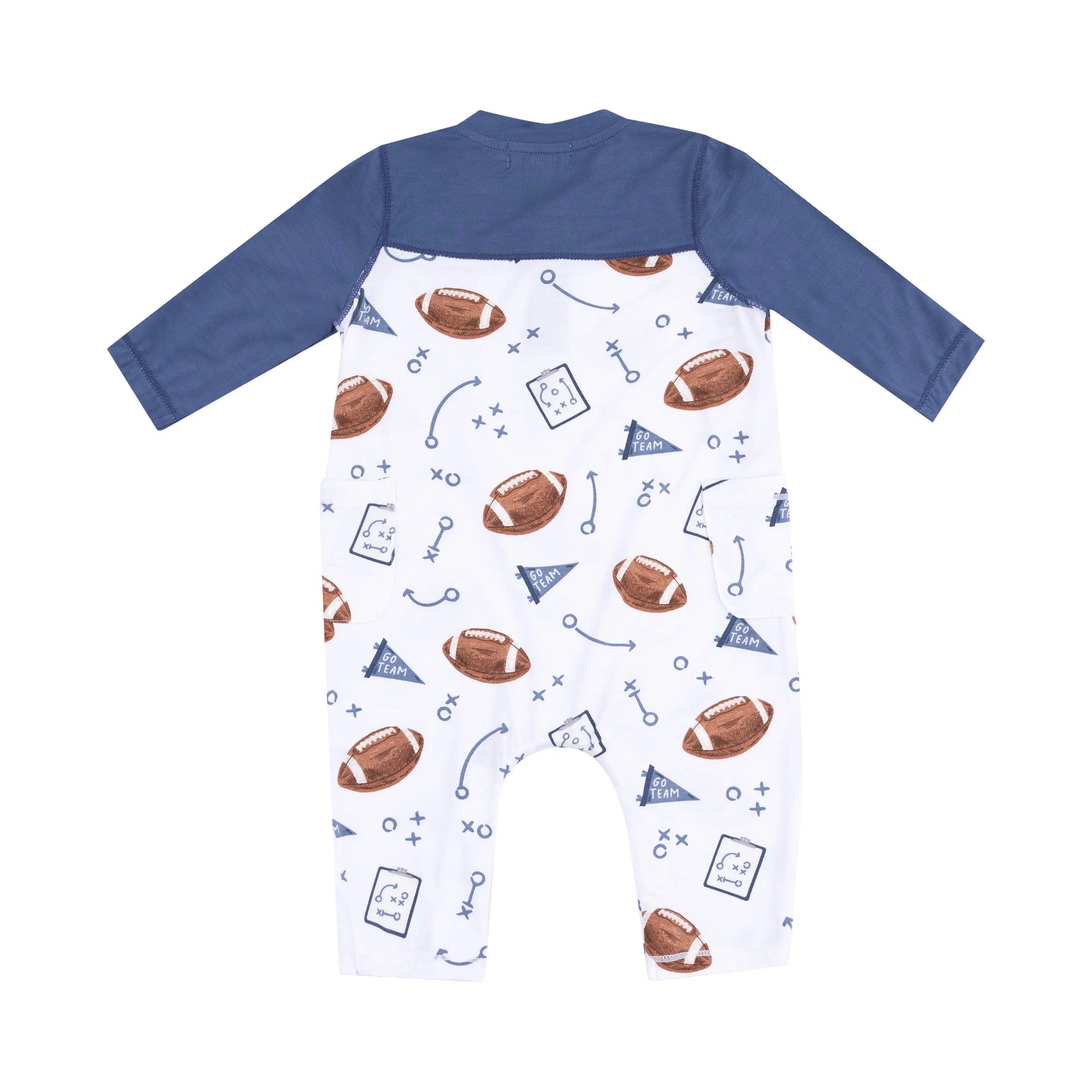 Angel Dear Cozy Viscose Bamboo Romper With Contrast Sleeves For Baby - Apparel & Accessories > Clothing > Baby & Toddler Clothing > Baby One-Pieces 969