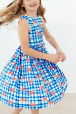 Crabby Cutie Tank Twirl Dress - Day Dress, Dress, One-piece garment, Child, Plaid | Everetts Place