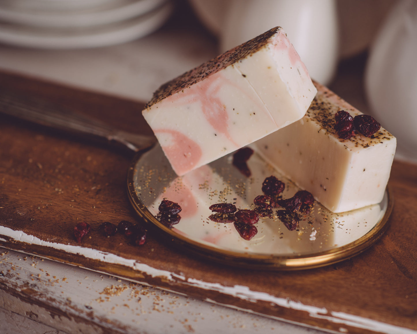 Cranberry Souffle Organic Handmade Soap Fresh Clean Scent Sweet Harvest Farms Everetts Place: Online Boutique