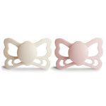 Mushie Frigg Butterfly Anatomical Silicone Pacifier 2 Pack 6 to 18 Months - Baby & Toddler > Baby Health > Pacifiers & Teethers SILICONE FRIGG PACIFIERS