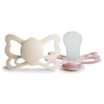 Mushie Frigg Butterfly Anatomical Silicone Pacifier 2 Pack 6 to 18 Months - Baby & Toddler > Baby Health > Pacifiers & Teethers SILICONE FRIGG PACIFIERS