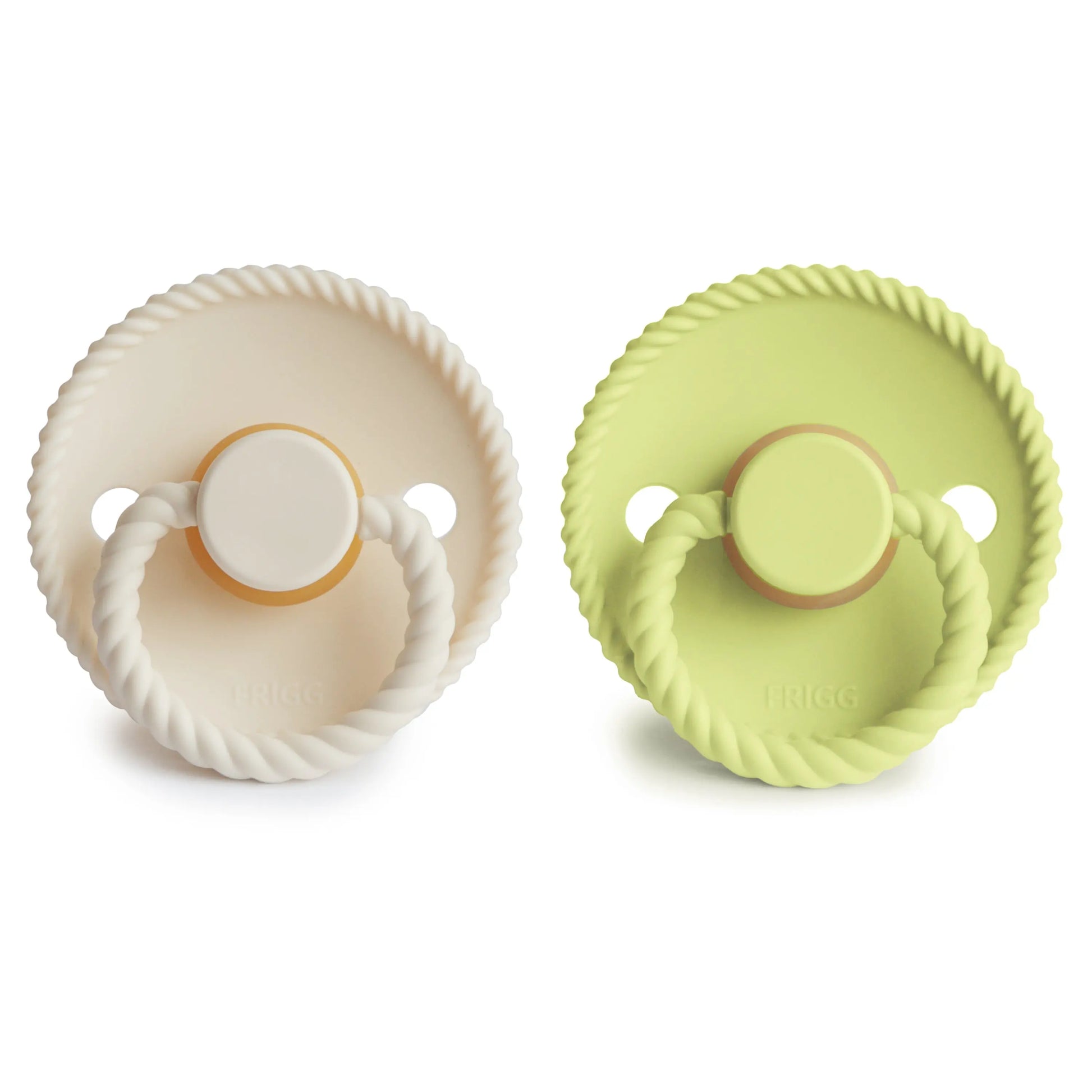 Frigg Rope Natural Rubber Pacifier 2 Pack Mushie