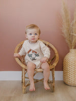 Little Joy Co. Creep It Real Organic Cotton Sweatshirt Romper Baby -