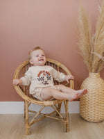 Little Joy Co. Creep It Real Organic Cotton Sweatshirt Romper Baby -