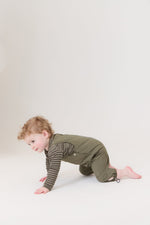 Teddi Quilted Overalls - Green by Crew Kids NY