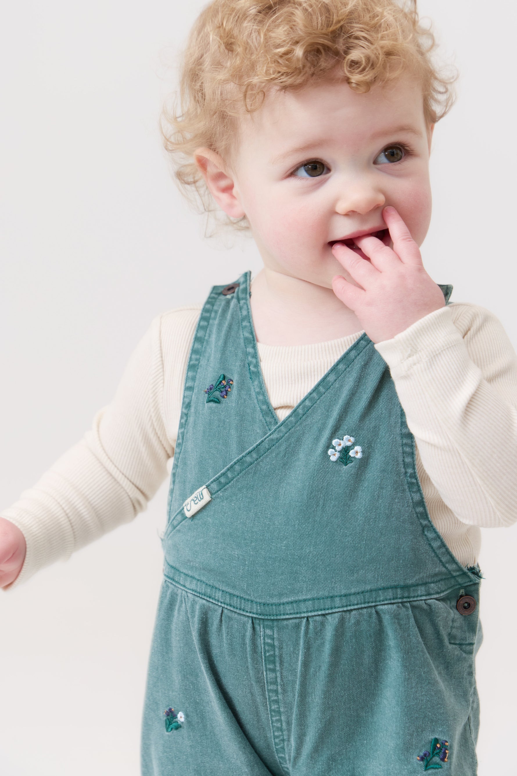 Louise Overalls - Emerald by Crew Kids NY