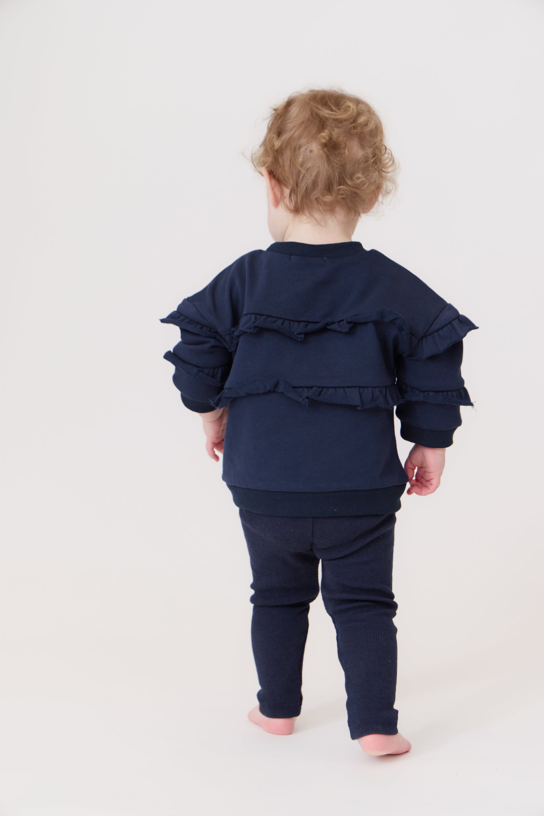 Nina Ruffled Set - Navy by Crew Kids NY