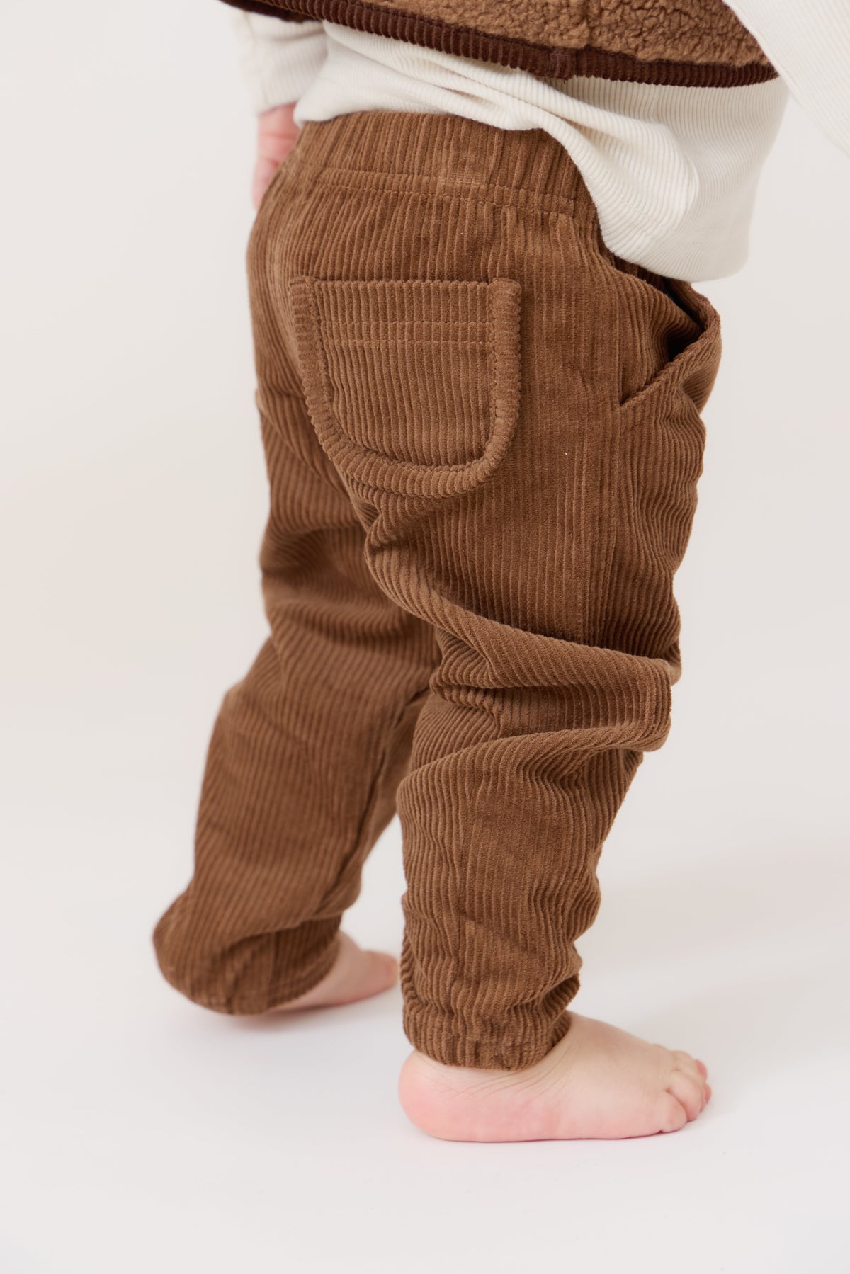 Aiden Barrel Pants - Tan by Crew Kids NY (view 5 of 5)