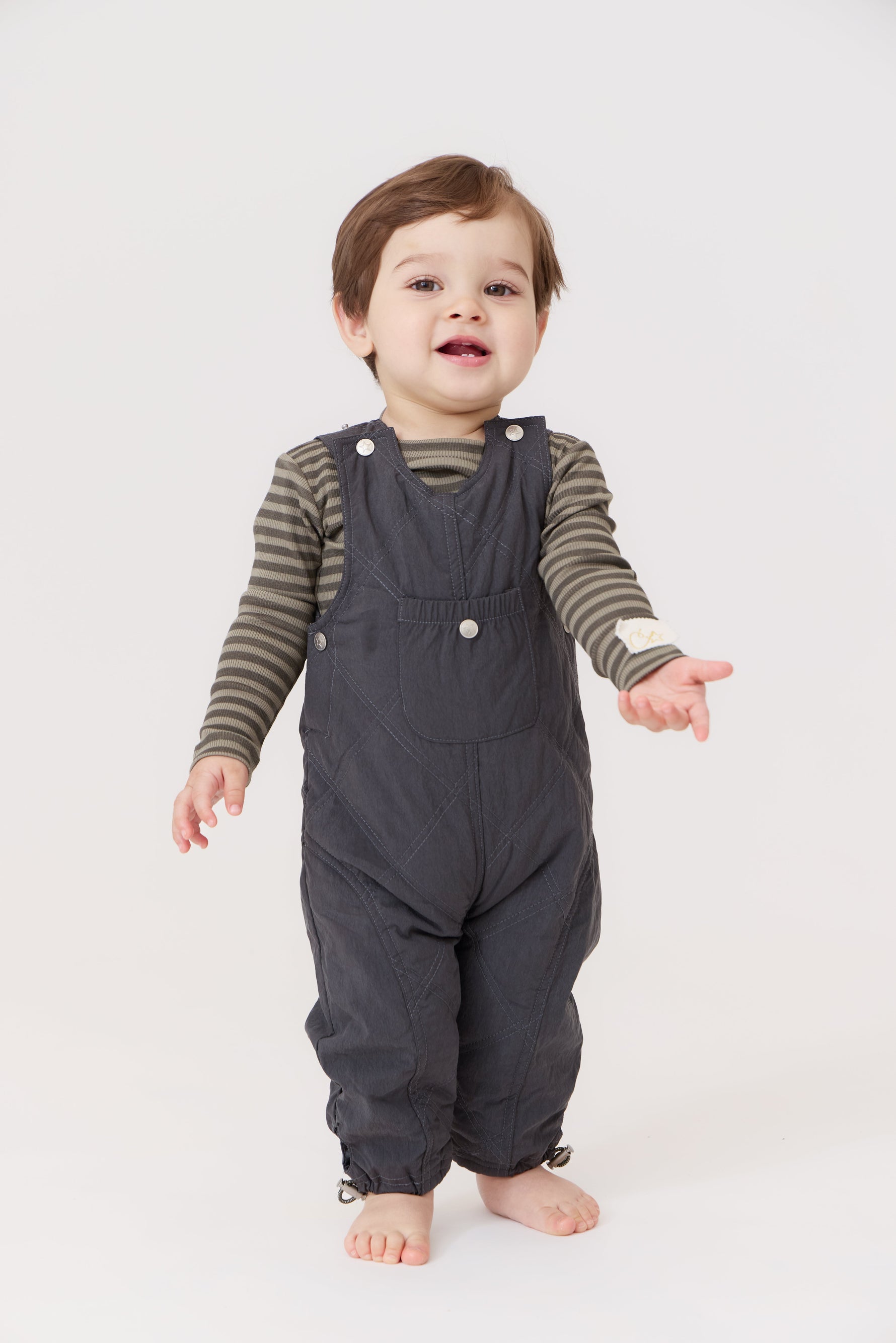 Teddi Rib Stripe Tee by Crew Kids NY