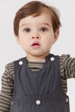 Teddi Quilted Overalls - Black by Crew Kids NY