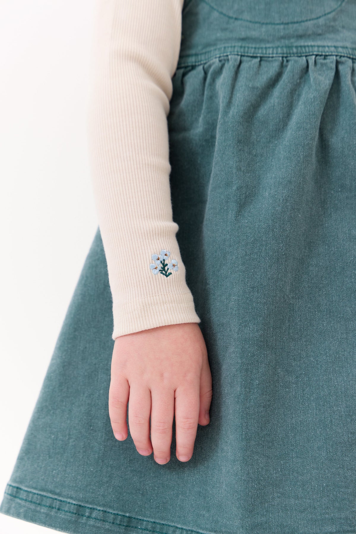 Louise Rib Turtleneck - Oatmilk by Crew Kids NY (view 2 of 5)