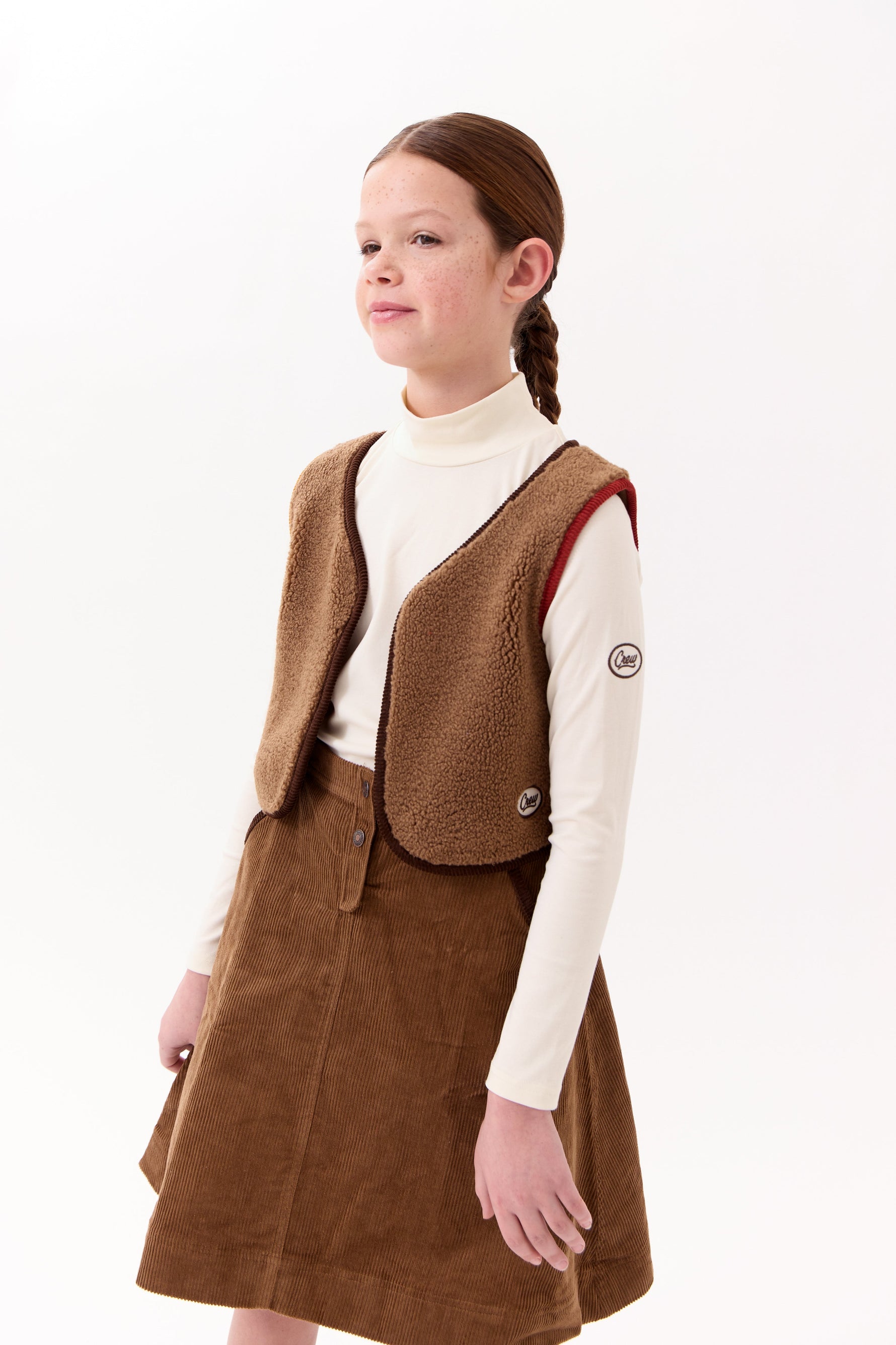 Ella Sherpa Vest by Crew Kids NY