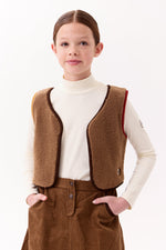 Ella Sherpa Vest by Crew Kids NY