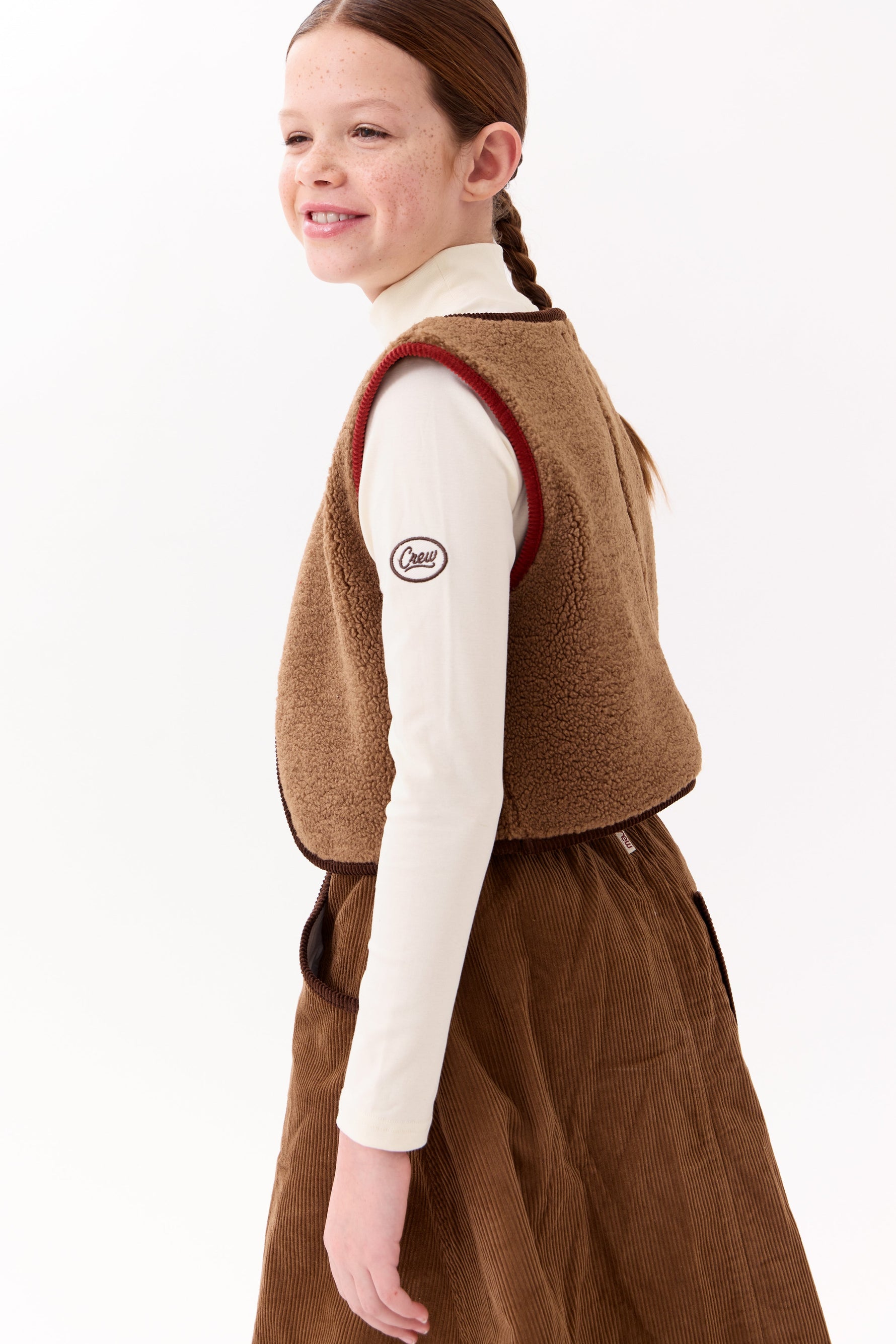 Ella Sherpa Vest by Crew Kids NY