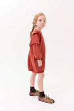 Nina Ruffled Dress - Terracotta by Crew Kids NY