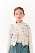 Louise Quilted Vest - Oatmilk by Crew Kids NY (view 2 of 8)