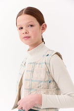 Louise Quilted Vest - Oatmilk by Crew Kids NY (view 3 of 8)