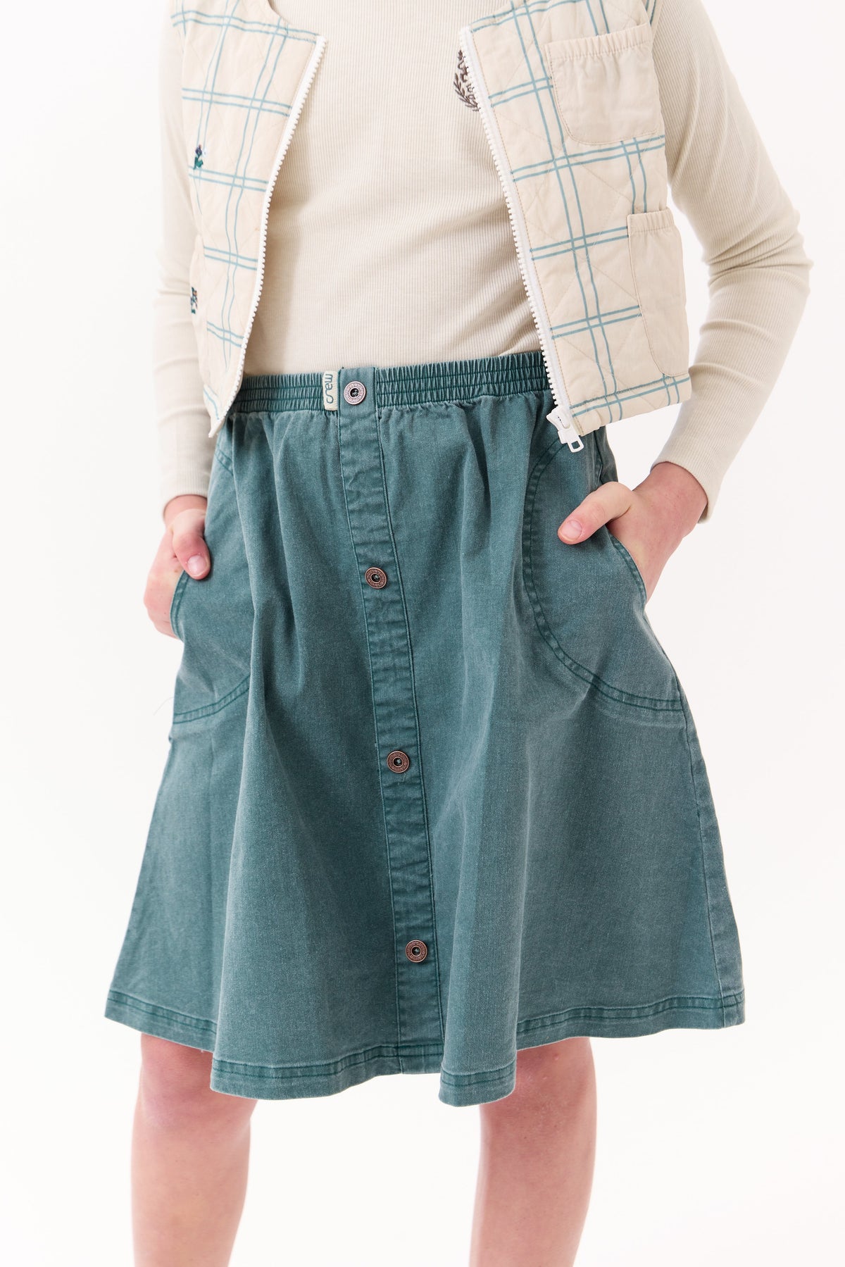 Louise Skirt - Emerald by Crew Kids NY (view 2 of 8)