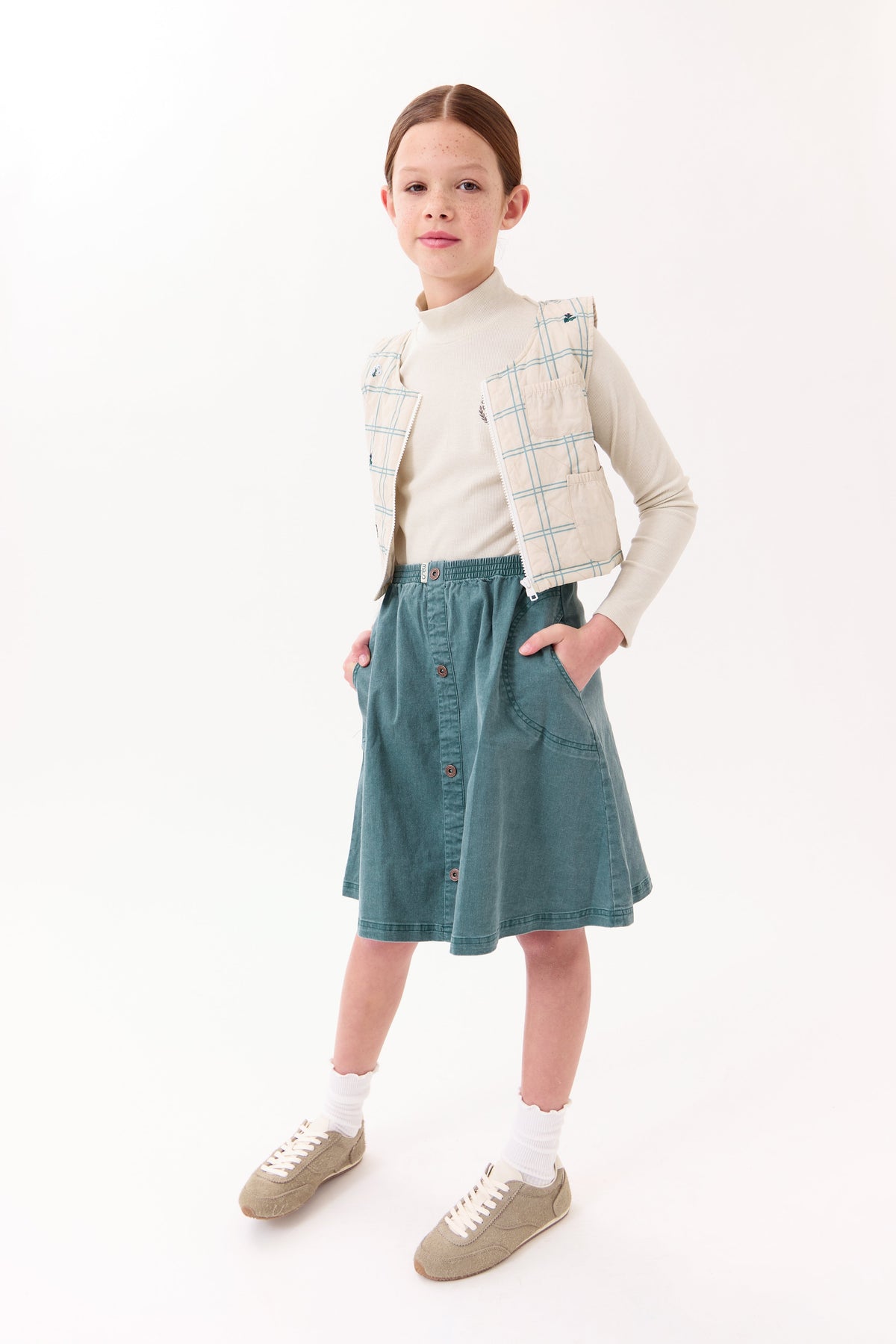 Louise Skirt - Emerald by Crew Kids NY (view 3 of 8)