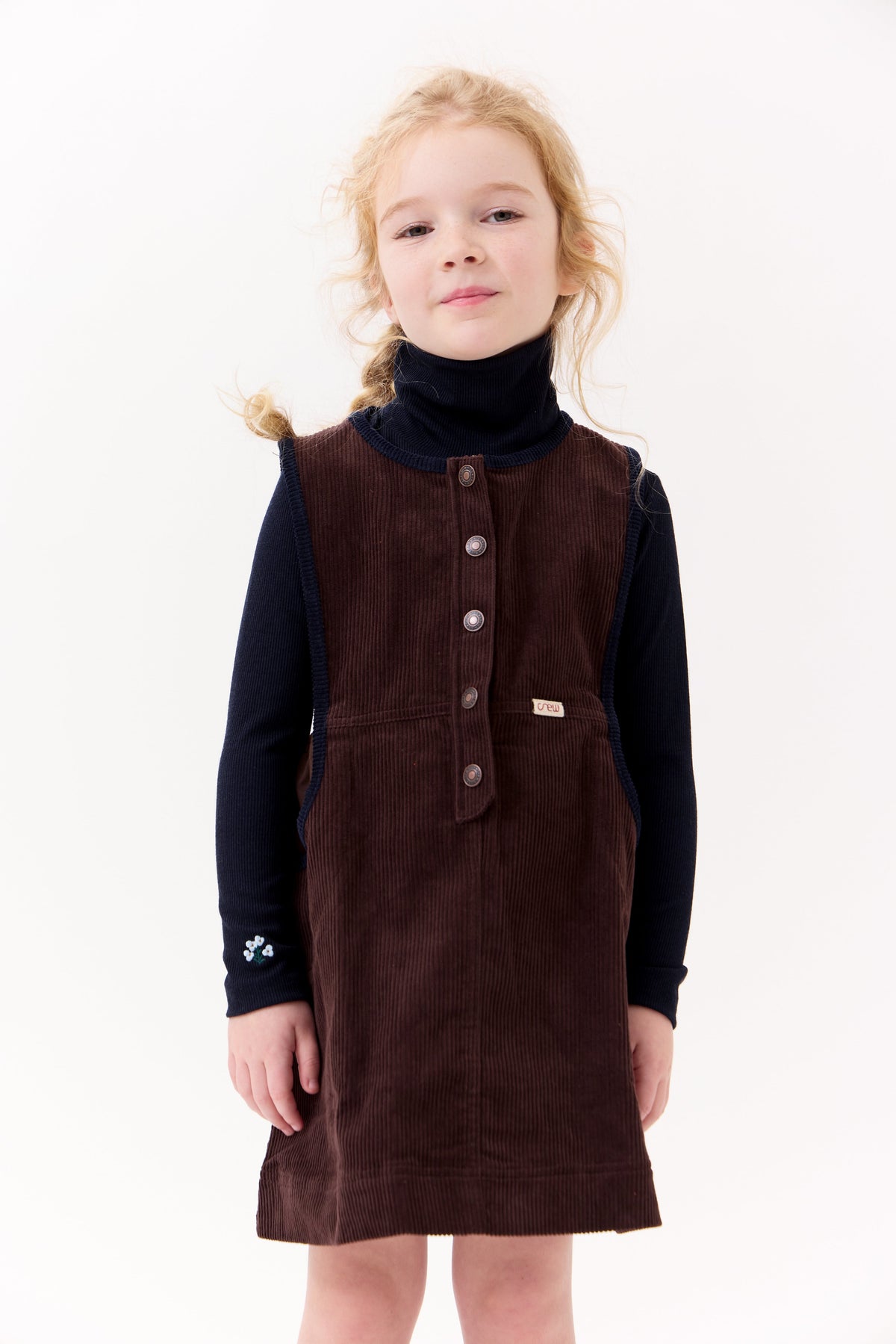 Louise Rib Turtleneck - Navy by Crew Kids NY (view 2 of 6)