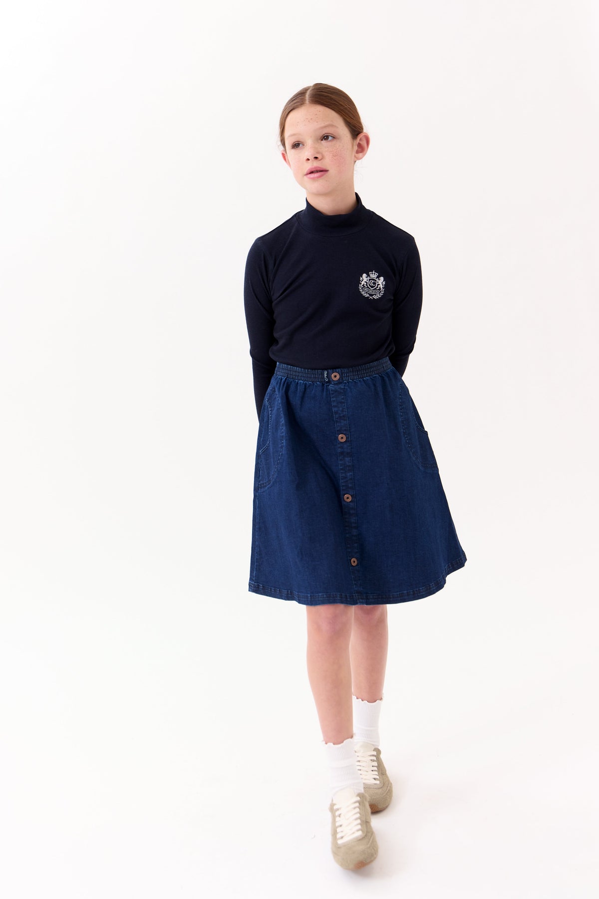 Louise Skirt - Blue by Crew Kids NY (view 3 of 4)