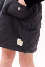 Lyla Quilted Dress - Black by Crew Kids NY (view 5 of 5)