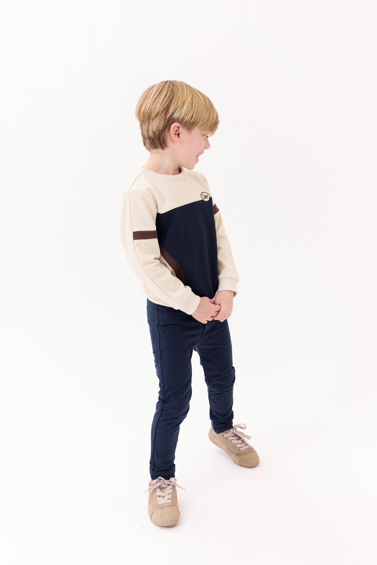 Aiden Sweatshirt - Espresso by Crew Kids NY (view 3 of 8)
