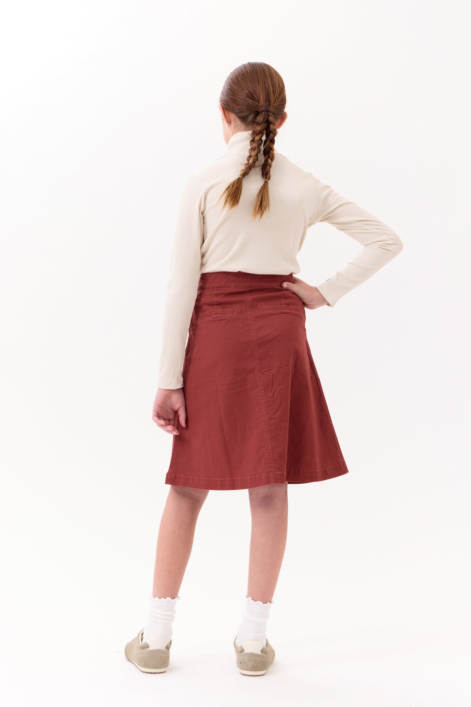 Nina Ruffled Skirt - Terracotta by Crew Kids NY