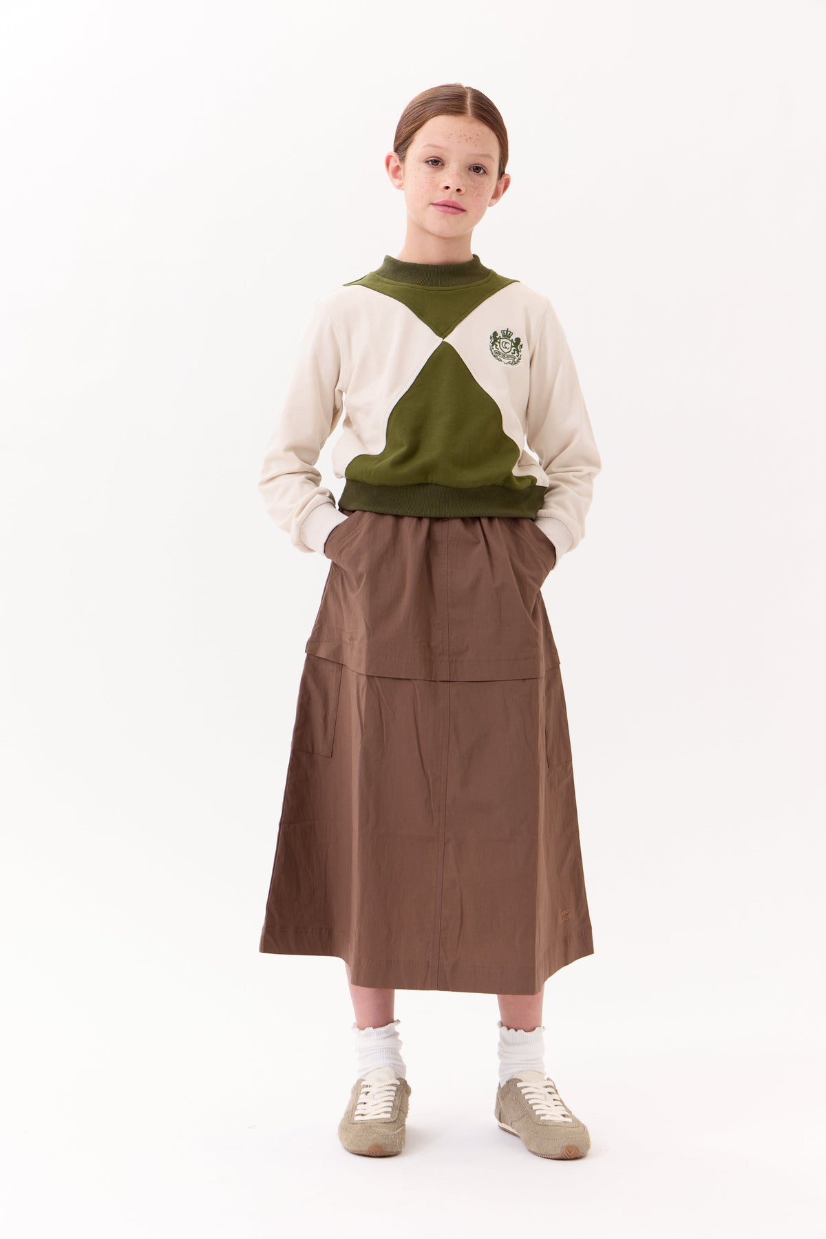 Gia Maxi Skirt - Brown by Crew Kids NY (view 2 of 4)
