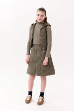 Lyla Quilted Vest - Green by Crew Kids NY
