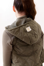 Lyla Quilted Vest - Green by Crew Kids NY