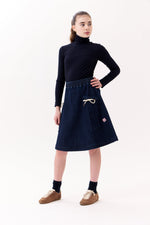Louise Rib Turtleneck - Navy by Crew Kids NY (view 5 of 6)
