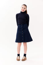 Nina Ruffled Skirt - Navy by Crew Kids NY