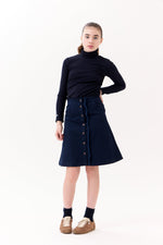 Nina Ruffled Skirt - Navy by Crew Kids NY