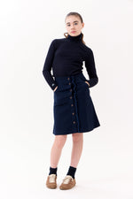 Nina Ruffled Skirt - Navy by Crew Kids NY