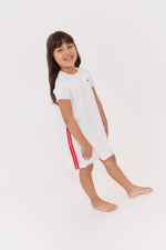 Crew Kids NY Cynthia Dress With Front Pocket And Side Stripe Details For Girls by Crew Kids NY at Everetts Place