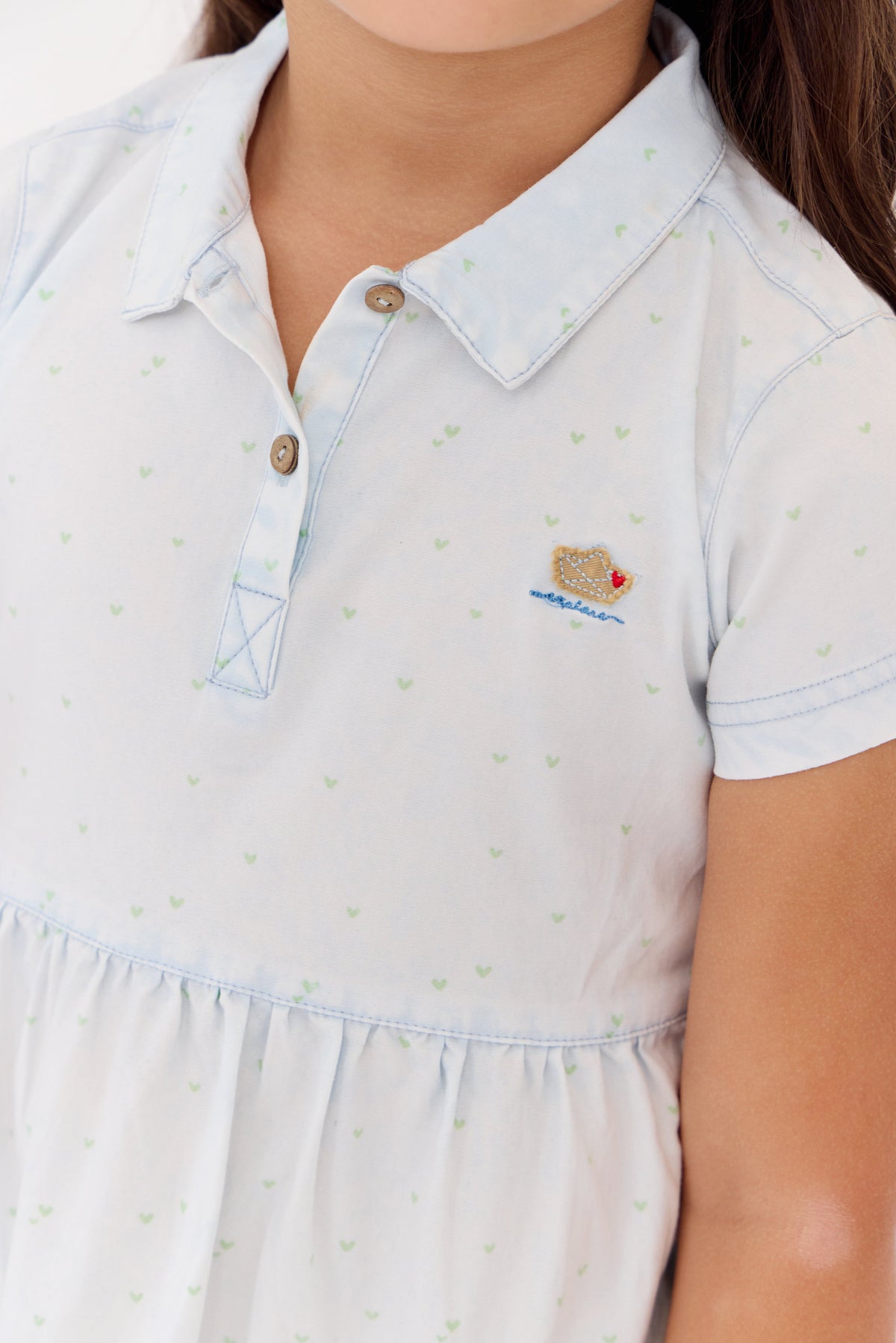 Elouise Dress - Blue by Crew Kids NY at Everetts Place
