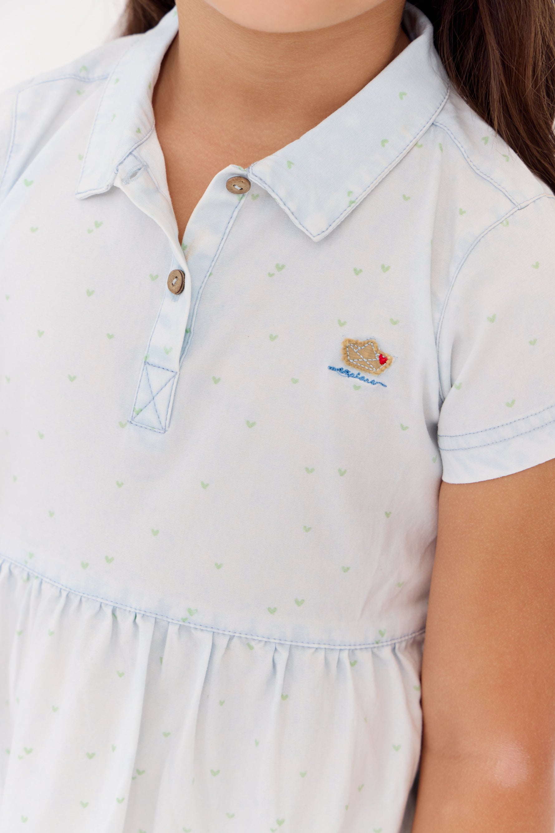 Elouise Dress - Blue by Crew Kids NY at Everetts Place