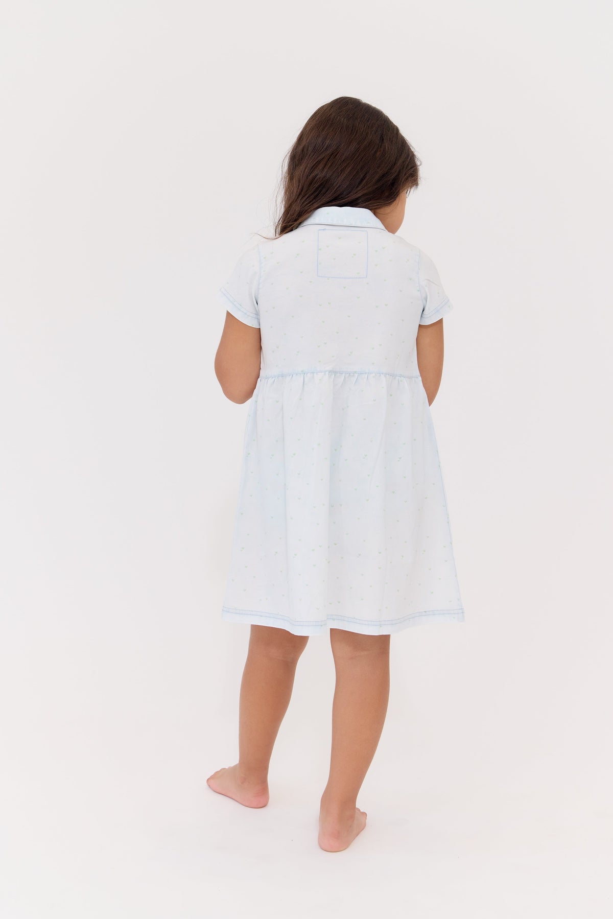 Elouise Dress - Blue by Crew Kids NY at Everetts Place