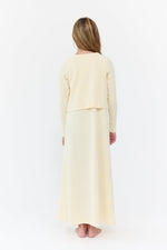 Orly Maxi Set Natural Cardigan And Dress For Girls by Crew Kids NY at Everetts Place