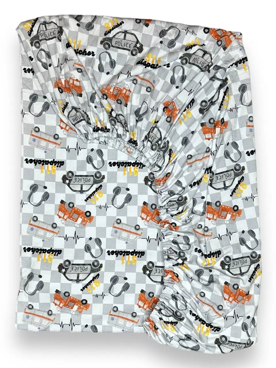 Crib Sheet, 911 Dispatcher Miller & Co. Everetts Place Boutique