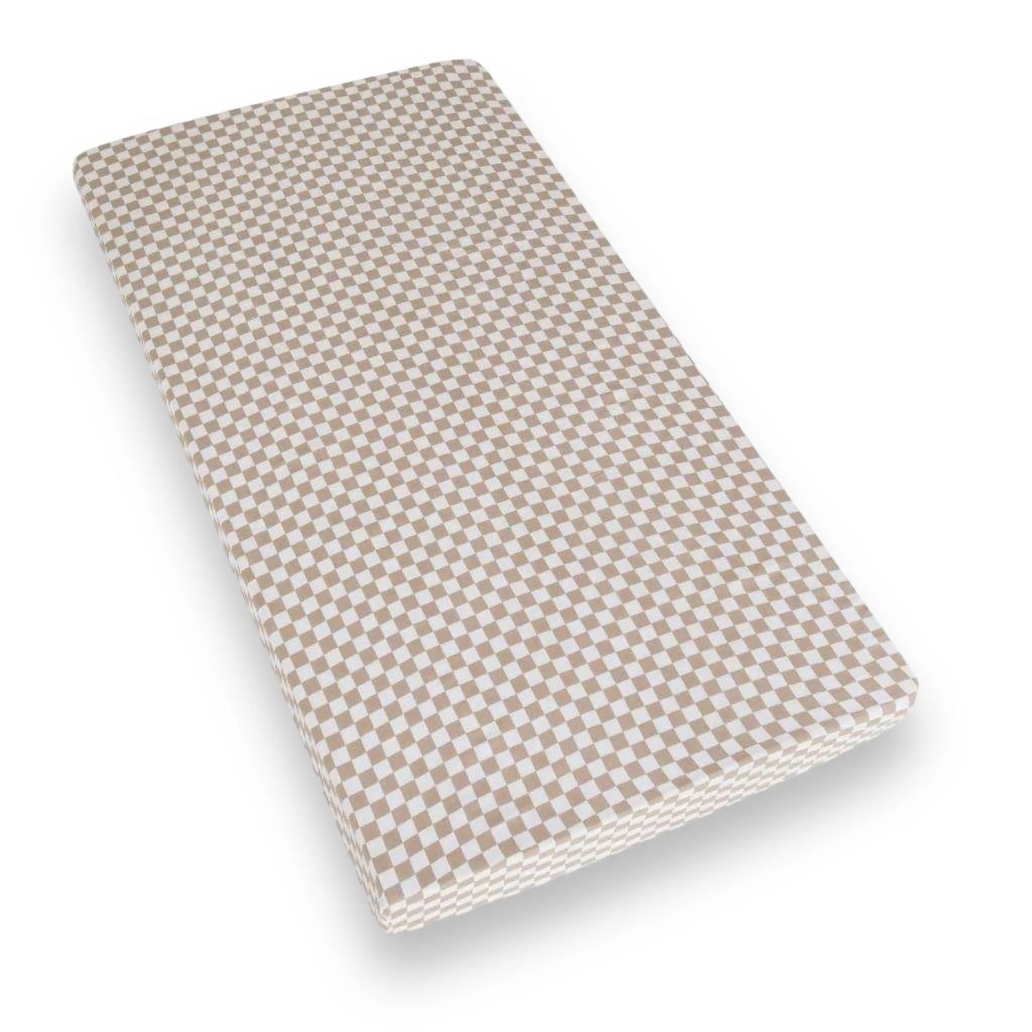 Crib Sheet, Checkered Beige Miller & Co. Everetts Place Boutique