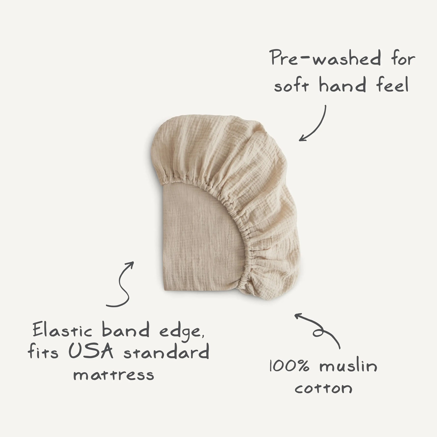 Mushie Extra Soft Muslin Crib Sheet 2 Pack Breathable Cotton Baby Bedding - Baby & Toddler > Baby Transport Accessories > Baby & Toddler Car Seat Accessories crib sheets