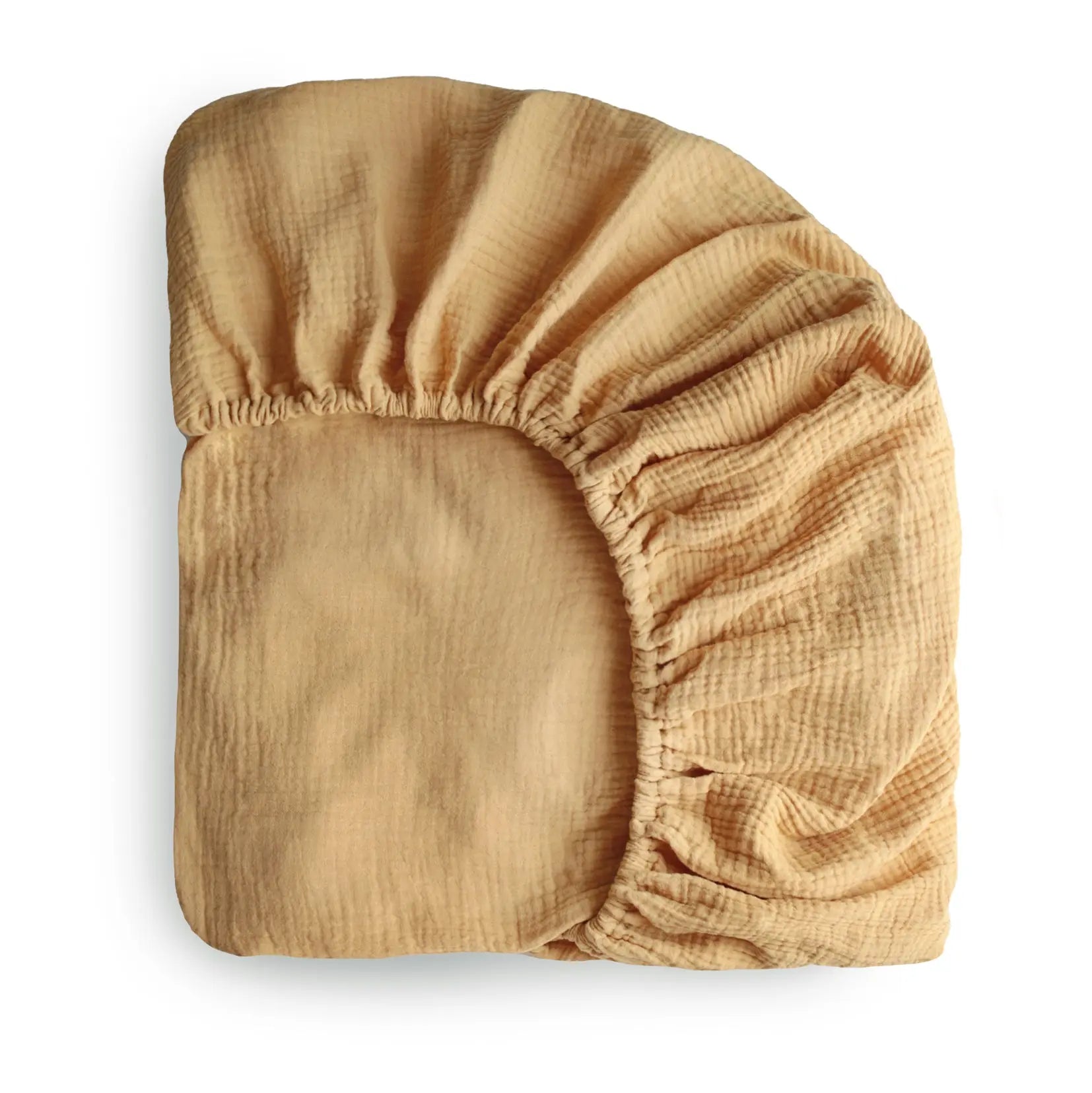 Mushie Extra Soft Muslin Crib Sheet for Baby 100% Cotton Breathable and Cozy - Home & Garden > Linens & Bedding > Bedding crib sheets