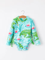 "Crocodile" Green Girls' Swimsuit - Baby & Toddler Clothing, Child, Toddler, Clothing | Everetts Place