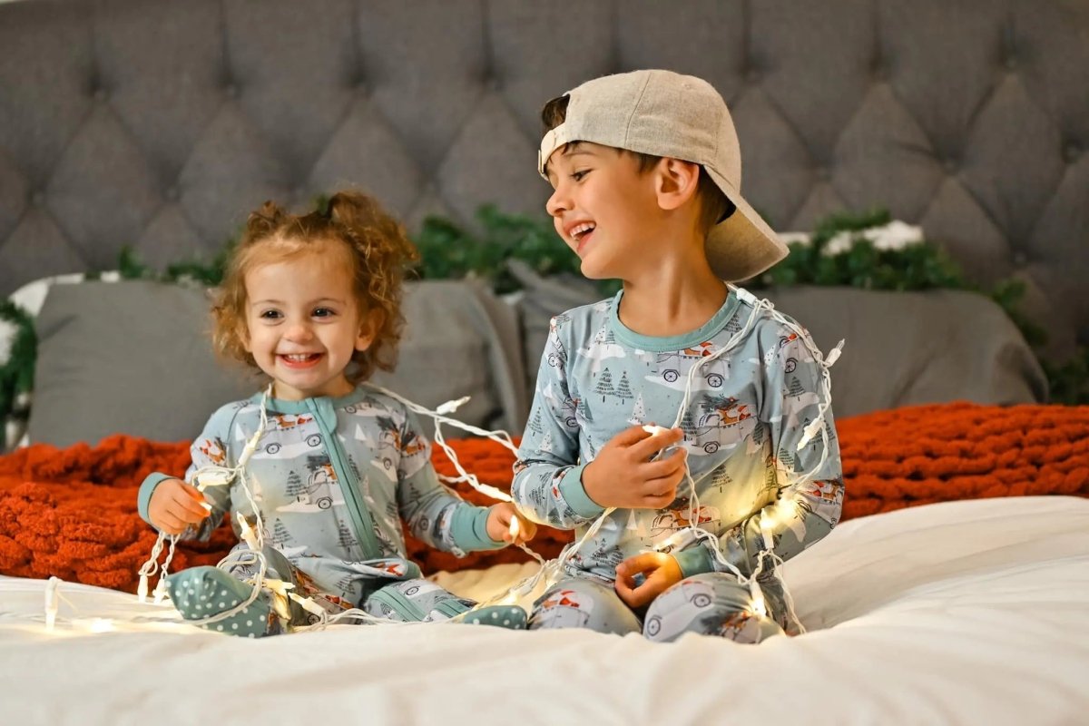 Little Joy Co. Cruisin' to Christmas 2pc Bamboo Pajamas - Everetts Place Boutique - 