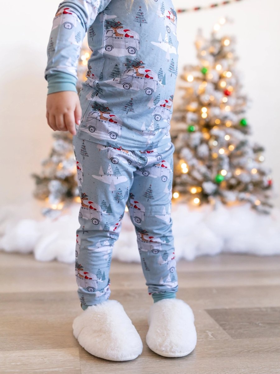 Cruisin' to Christmas 2pc Bamboo Pajamas Little Joy Co. Everetts Place Boutique