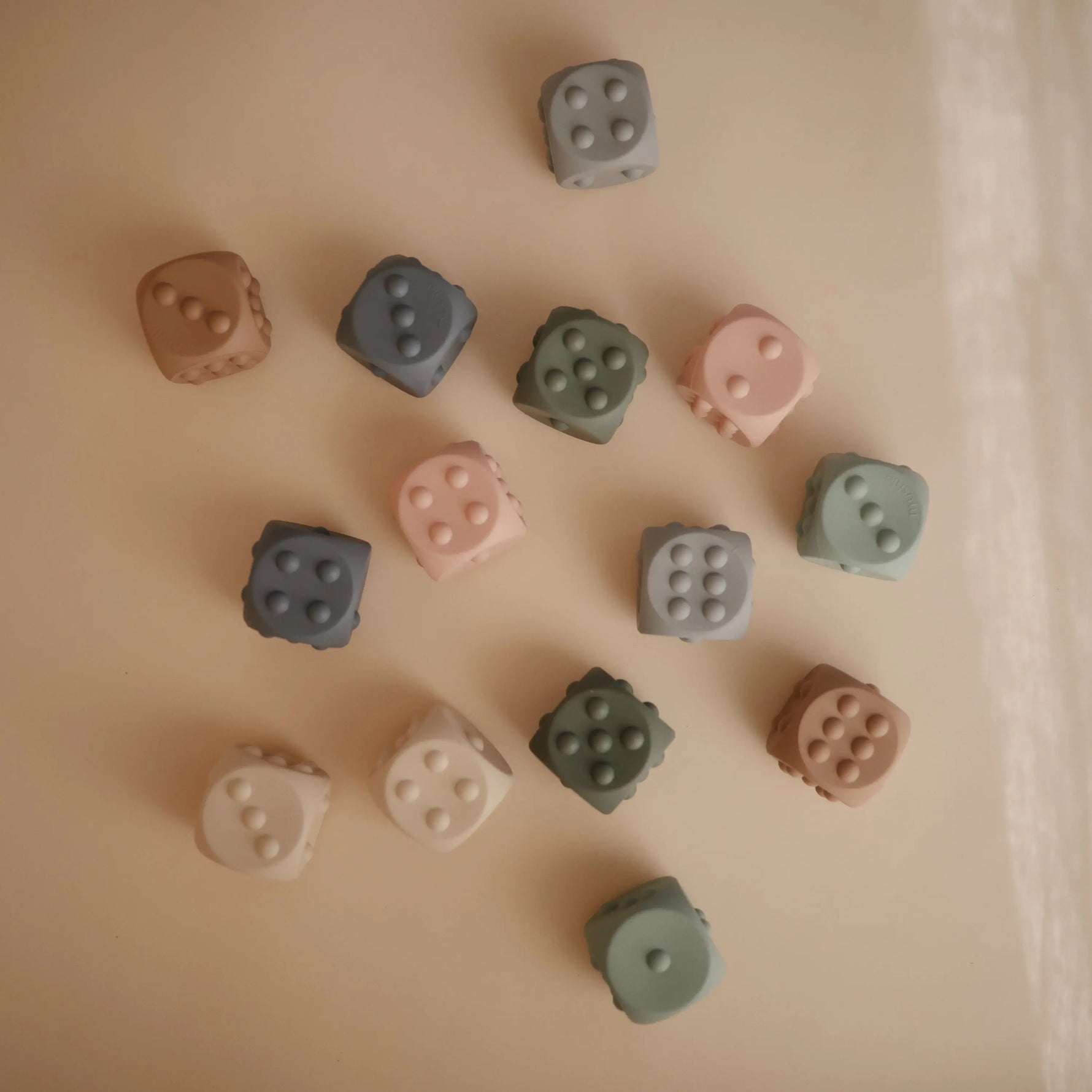 Mushie Mushie Dice Press Toy for Fine Motor Skill Development and Learning - Baby & Toddler > Baby Toys & Activity Equipment > Baby Activity Toys Press Toy
